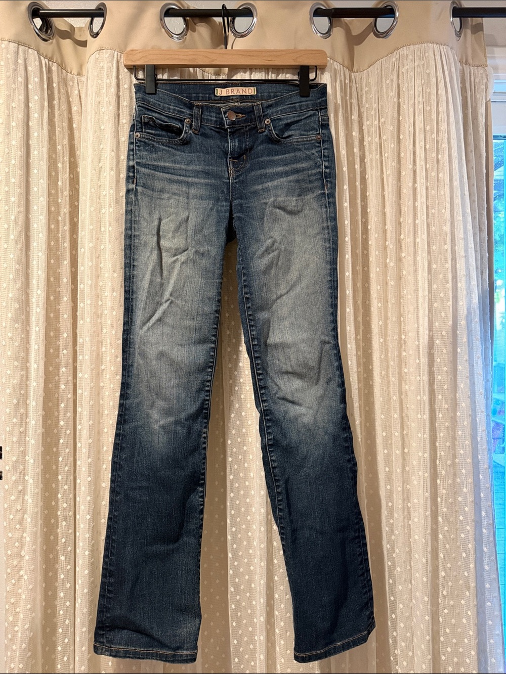 J Brand Women's Bootcut Jeans in Medium-Dark Blue Wash
